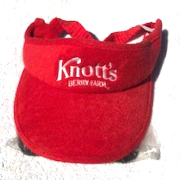 Knott's Berry Farm . Vintage Adjustable Visor ........... w/ Attached Sunglasses - Picture 1 of 3